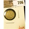 Image 1 : 1838 Seated Liberty Half Dime, VG obverse, flatly struck reverse, value $25
