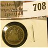 Image 1 : 1853 arrows Seated Liberty Half Dime, G, value $20