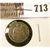 Image 1 : 1858-O Seated Liberty Half Dime, G+, value $18
