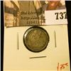 Image 1 : 1875-CC above bow Seated Liberty Dime, F, value $75
