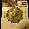 Image 1 : 977 . 1917 Walking Liberty Half Dollar, VF30, sharp details, value