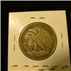 Image 2 : 977 . 1917 Walking Liberty Half Dollar, VF30, sharp details, value