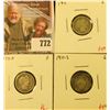 Image 1 : (3) Barber Dimes, 1911 G, 1911-D F, 1911-S, group value $114
