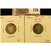 Image 1 : (2) Barber Dimes, 1915 VG, 1915-S G (better date), value for pair $12