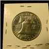 Image 2 : 1019 . 1961 Franklin Half Dollar, BU MS64+, value $18