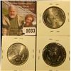 Image 2 : 1033 . (3) Kennedy Half Dollars, 2010-P & 2012PD, all 3 BU from Min