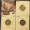 Image 1 : (3) Mercury Dimes, 1940 XF, 1940-D XF+, 1940-S F/VF, group value $10+