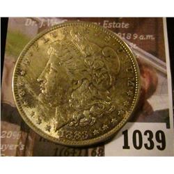 1039 . 1883-O Morgan Silver Dollar, AU/Unc, lots of luster, obverse