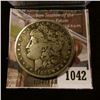 Image 1 : 1042 . 1885-S Morgan Silver Dollar, F, little bit better date, VF v