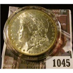 1045 . 1888-O Morgan Silver Dollar, BU, MS63+, MS63 value $75, MS64