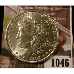1046 . 1889 Morgan Silver Dollar, BU, MS63 value $70, MS64 value $9