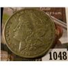 Image 1 : 1048 . 1892 Morgan Silver Dollar, XF, better date, value $53