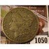 Image 1 : 1050 . 1897-S Morgan Silver Dollar, VF, value $35