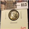 Image 1 : 1944 Mercury Dime, BU toned, SCREAMER! value $25+