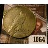Image 2 : 1064 . 1927-S Peace Silver Dollar, VF, better date, value $39