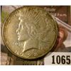 Image 1 : 1065 . 1928-S Peace Silver Dollar, VF, better date, value $39