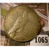 Image 2 : 1065 . 1928-S Peace Silver Dollar, VF, better date, value $39