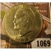 Image 1 : 1069 . 1972 Eisenhower Dollar, BU, MS63 value $5+, MS65 or better v