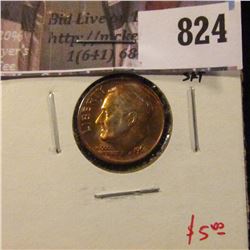 1962 Roosevelt Dime, BU from Mint Set, value $5