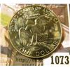 Image 2 : 1073 . 1974-D Eisenhower Dollar, BU toned from a Mint Set, MS63 val