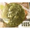 Image 1 : 1075 . 1977 Eisenhower Dollar, BU toned from a Mint Set, MS63 value