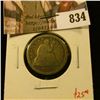Image 1 : 1856 Seated Liberty Quarter, G, value $25