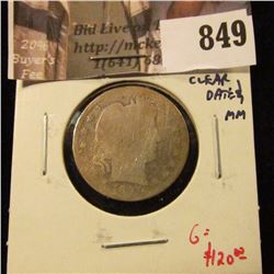 1897-S Barber Quarter, AG, worn, clear date and mint mark, TOUGH date, LOW MINTAGE, bid accordingly,