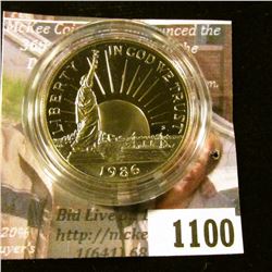 1100 . 1986-S Statue of Liberty Commemorative Half Dollar, Proof in