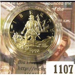 1107 . 1992-S Christopher Columbus Quincentenary Commemorative Half