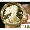 Image 1 : 1118 . 1986 American Silver Eagle, Proof in Mint capsule, value $60