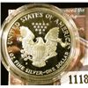 Image 2 : 1118 . 1986 American Silver Eagle, Proof in Mint capsule, value $60