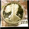 Image 1 : 1119 . 1989 American Silver Eagle, Proof in Mint capsule, value $60