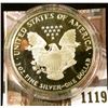 Image 2 : 1119 . 1989 American Silver Eagle, Proof in Mint capsule, value $60