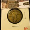 Image 1 : 1928 Standing Liberty Quarter, VG, value $8