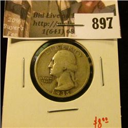 1935-S Washington Quarter, F, value $8