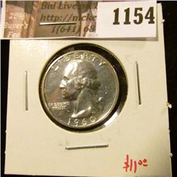 1154 . 1960 Proof Washington Quarter, value $11