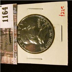 1164 . 1960 Proof Franklin Half Dollar, value $22