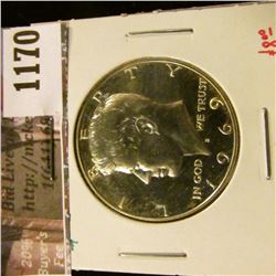1170 . 1969-S Proof Kennedy Half Dollar, 40% Silver, value $8