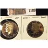 Image 1 : 1180 . (2) Proof Kennedy Half Dollars, 1993-S & 2000-S, value for p