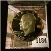 Image 1 : 1184 . 1976-S type 2 Proof Eisenhower Dollar, value $12+