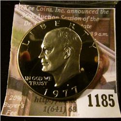 1185 . 1977-S Proof Eisenhower Dollar, value $5