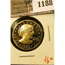 1188 . 1980-S Proof Susan B. Anthony Dollar, value $6