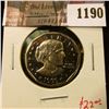 Image 1 : 1190 . 1999-P Proof Susan B. Anthony Dollar, value $22