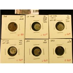 1199 . (6) damage / problem / low grade type coins, 1909 Lincoln Ce