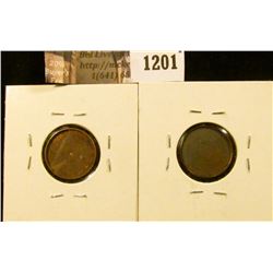 1201 . (2) “Magician Coins” – Lincoln Cents hollowed out to accept