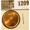 Image 1 : 1209 . ERROR - 2000 Lincoln Cent, broad struck, value $5+