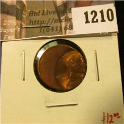1210 . ERROR – Lincoln Cent, off-center strike, value $12+