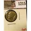 Image 1 : 1215 . ERROR – Roosevelt Dime, LARGE die cud over date, value $15+