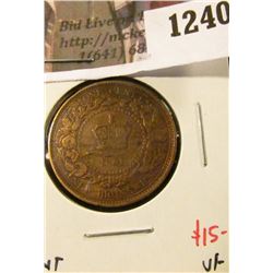 1240 . 1861 New Brunswick One Cent, VF, value $15