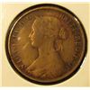 Image 2 : 1240 . 1861 New Brunswick One Cent, VF, value $15